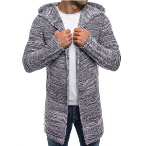 Hooded Knitted Cardigan