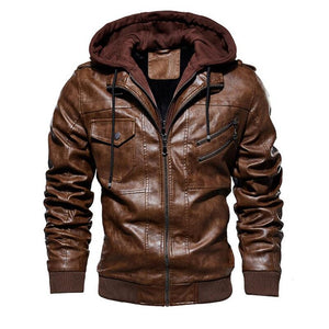 Double Layer Leather Jacket
