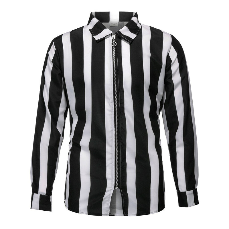 Striped Zipper Shirt