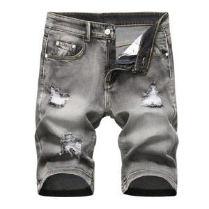 Outdoor Ripped Denim Shorts