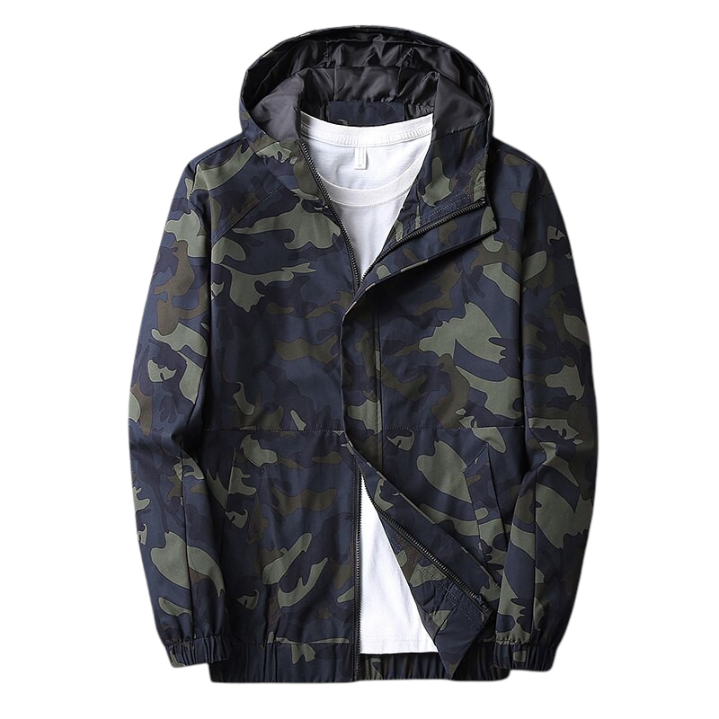 Camouflage Hooded Military Jacket