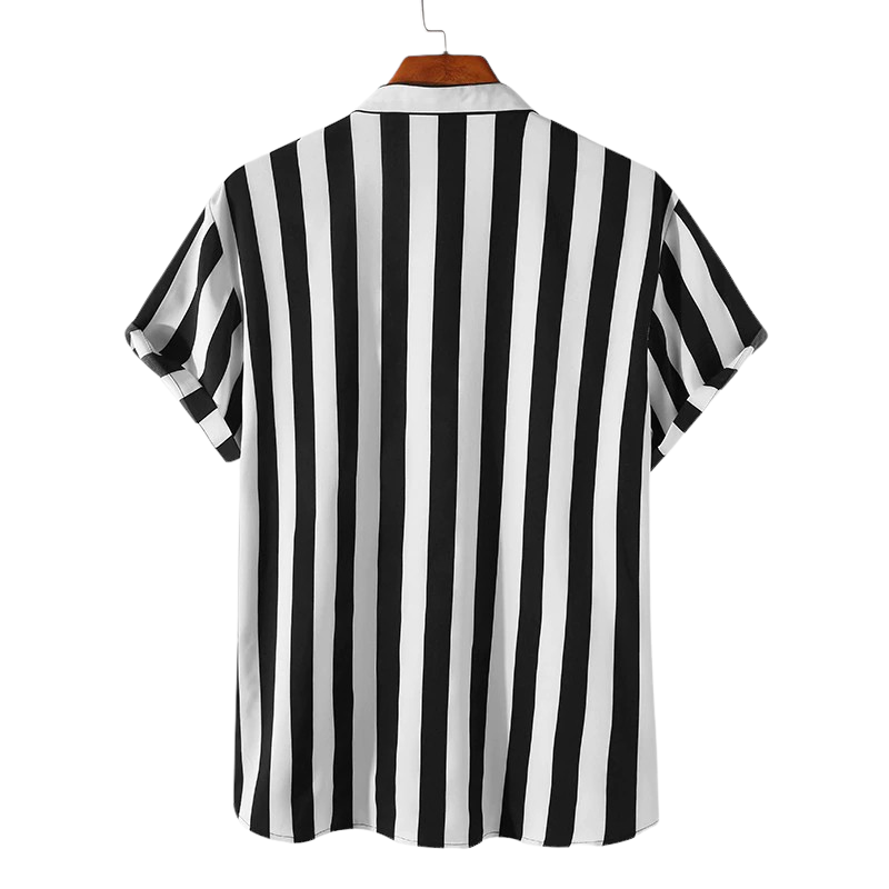 Striped Short Sleeve Button Shirt