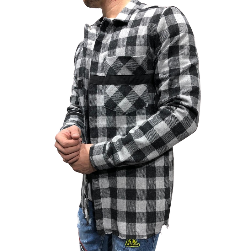 Checkered Long Sleeve Button Shirt