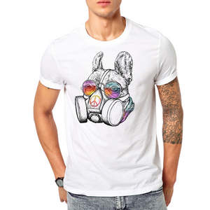 Gas Masked French Bulldog T-Shirt