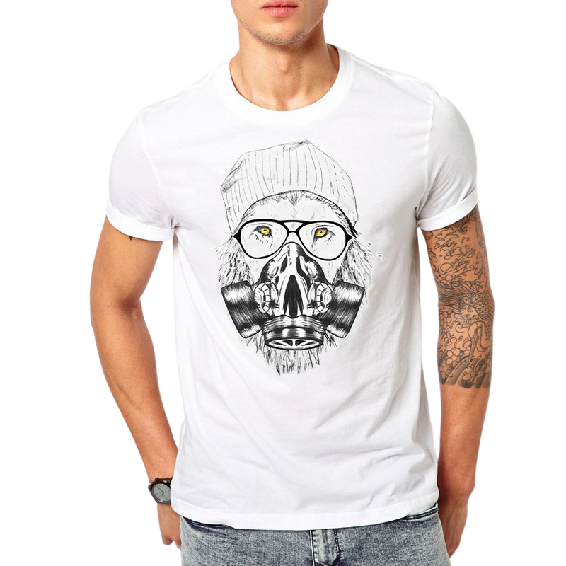 Gas Masked Cool Lion T-Shirt