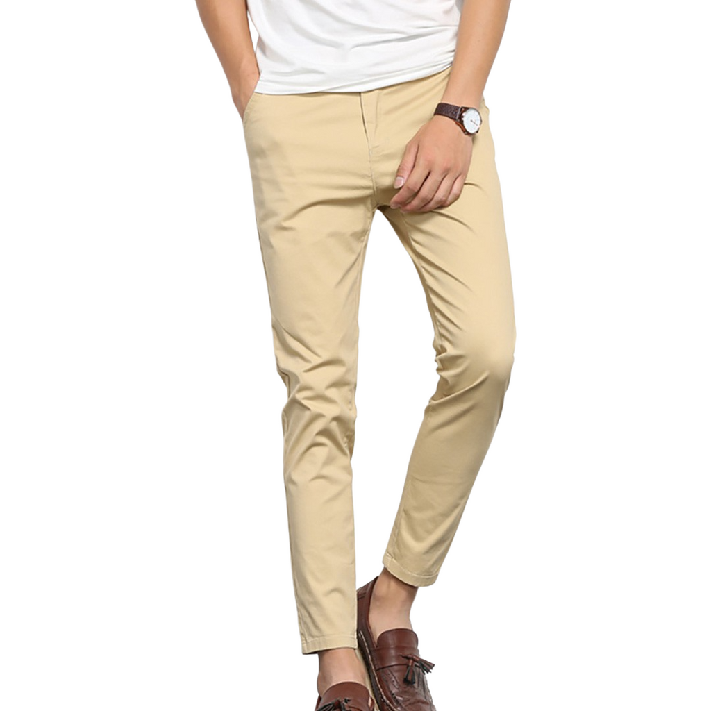 Trendy Solid Chinos