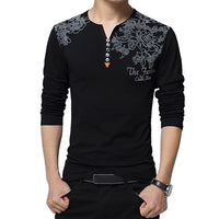 Decorated Long Sleeved Henley