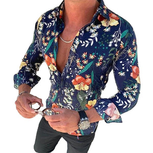 Floral Long Sleeve Button-Down Shirt